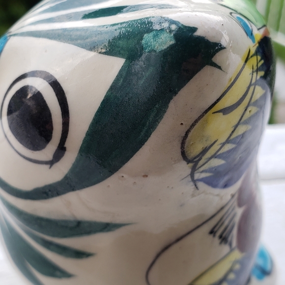 Vintage Hand Painted Owl Made in Mexico - Picture 6 of 11